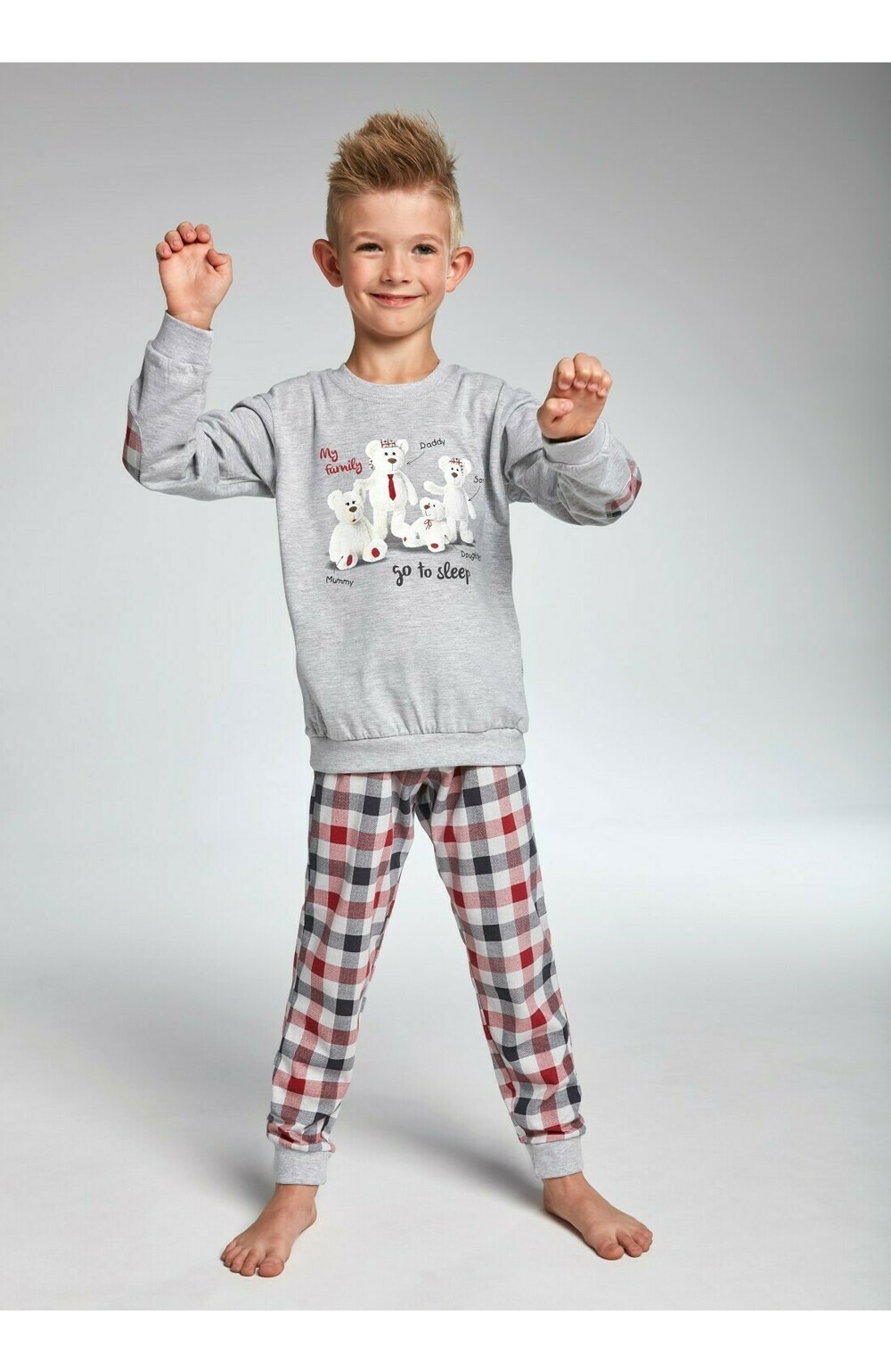 Pijama baieti 9-14 ani, bumbac, cornette b175-083