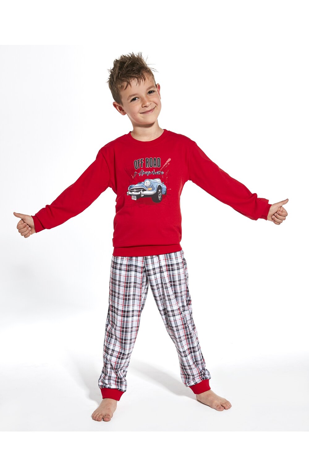 Pijama baieti 1-8 ani, 100% bumbac, cornette b593-104