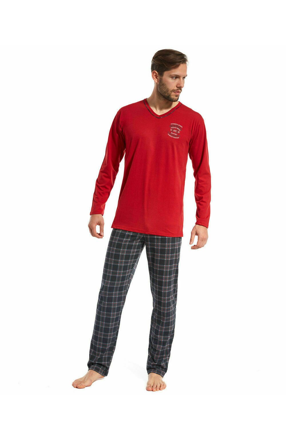 Pijama barbati, 100% bumbac, cornette m124-094