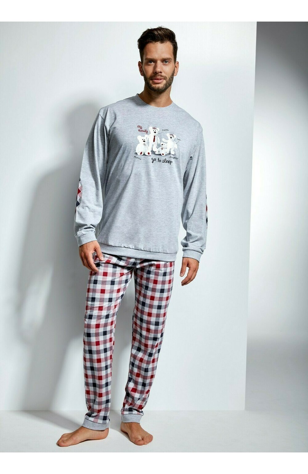 Pijama barbati, bumbac, cornette m172-104