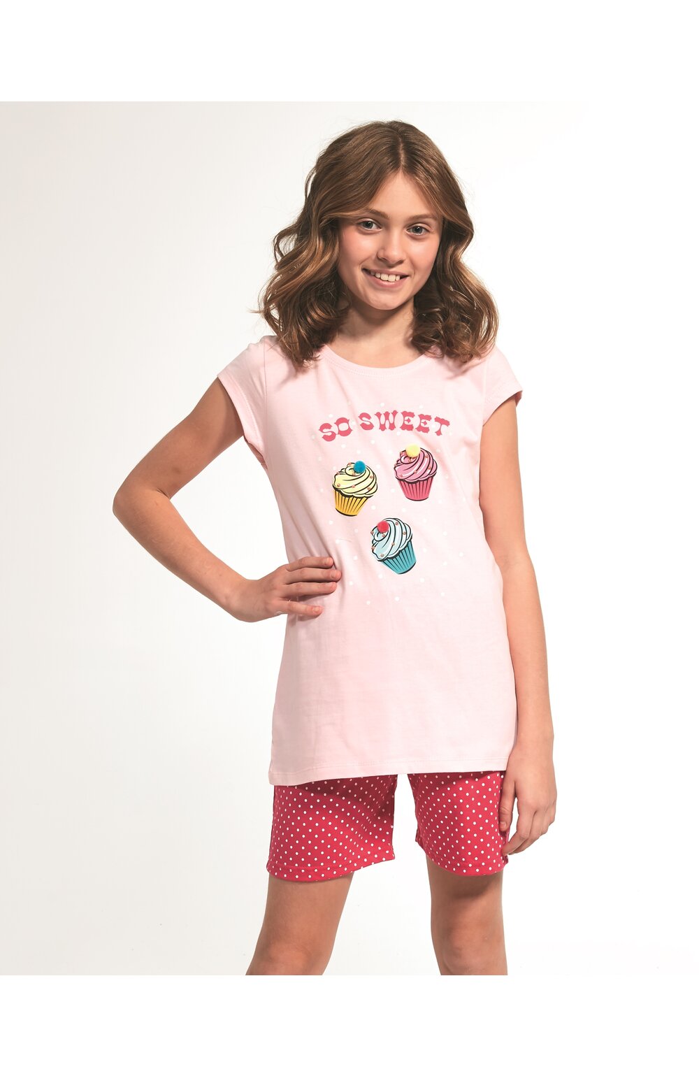Pijama fete 9-14 ani, 100% bumbac, cornette g254-063