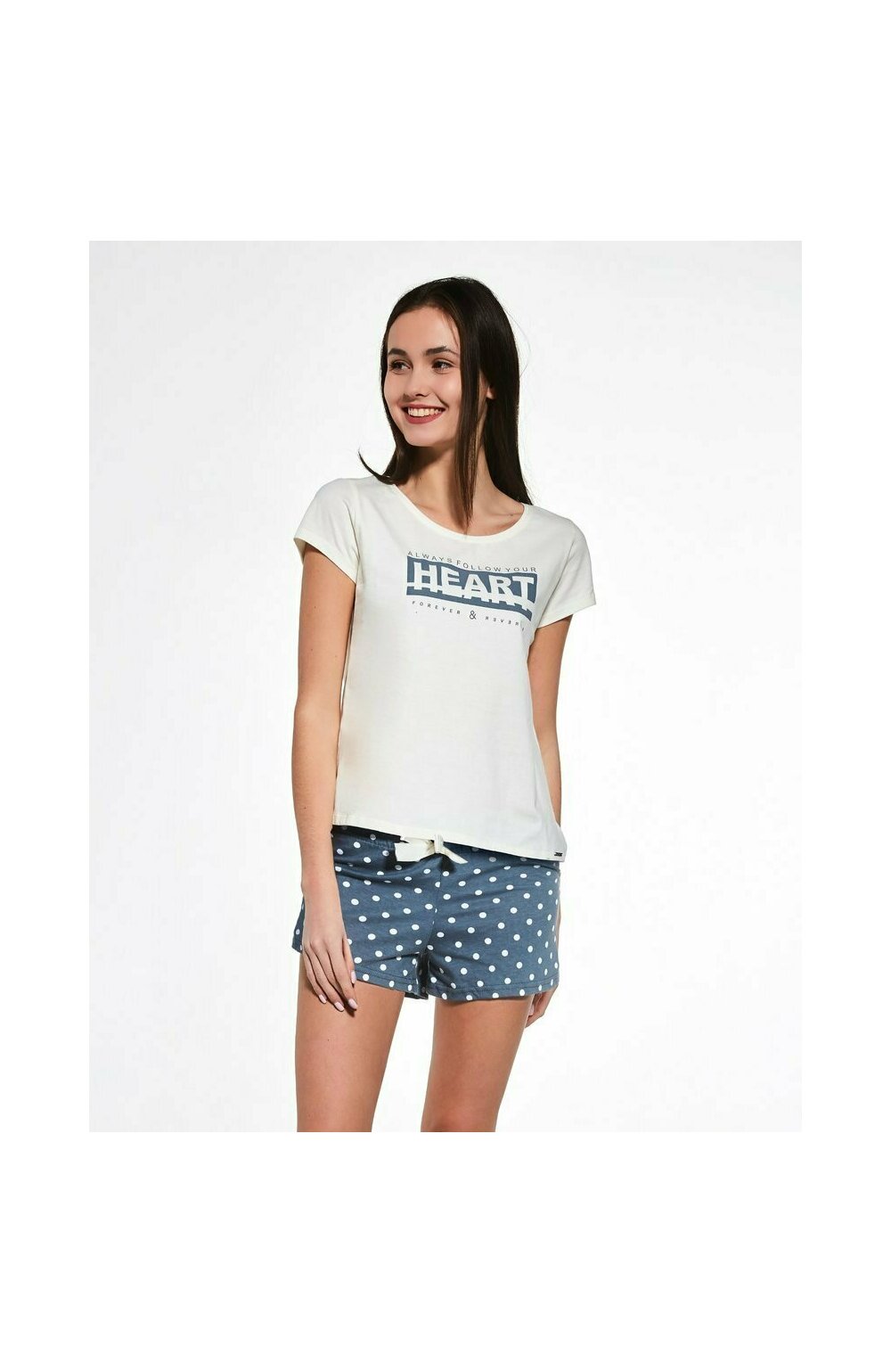 Pijama adolescente, marimi 158-176 cm, 100% bumbac, cornette g363-033