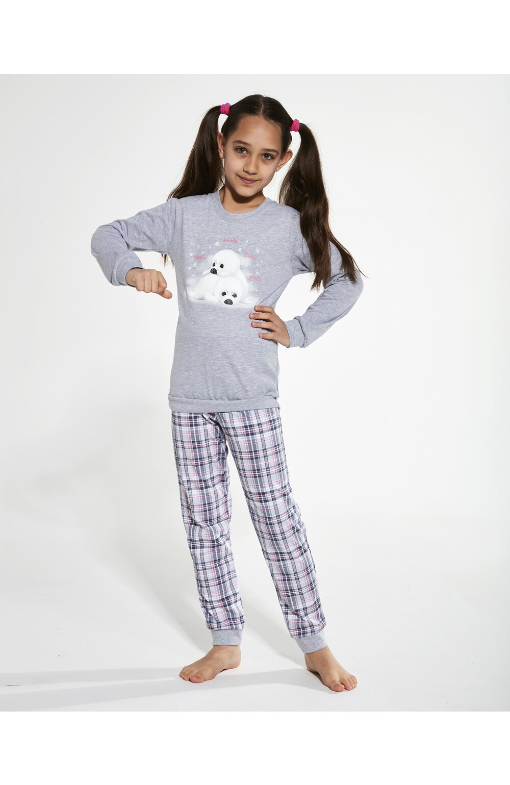 Pijama fete 1-8 ani, colectia mama-fiica, cornette g594-132