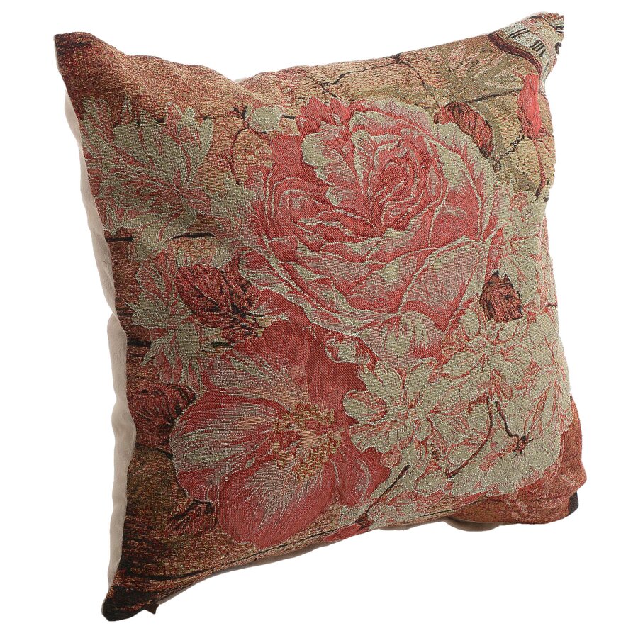 Roses Perna decorativa, Textil, Rosu